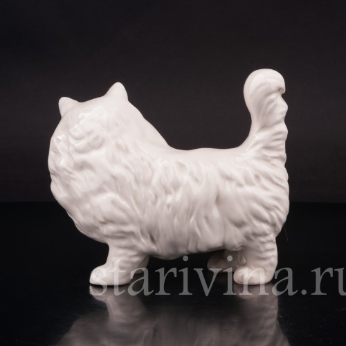 Фарфоровая фигурка Белый котёнок, Royal Doulton, Великобритания, вт. пол. 20 в.