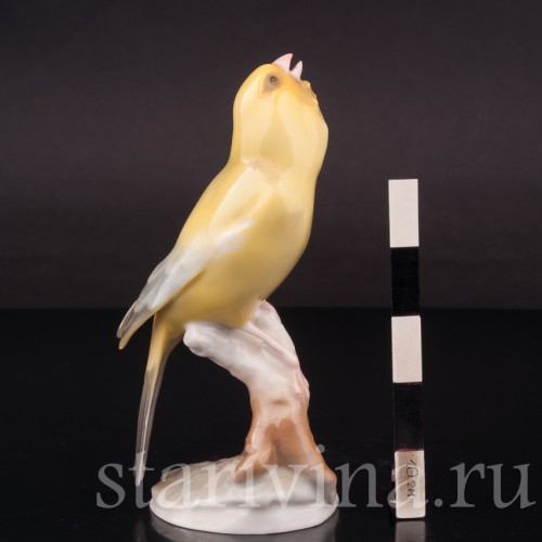 Фигурка птицы из фарфора Канарейка Hutschenreuther, Германия, 1970 гг.