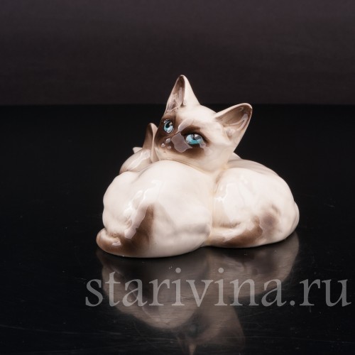 Статуэтка из фарфора Сиамские котята, Royal Doulton, Великобритания, 1931-77гг.