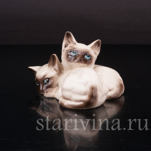 Статуэтка из фарфора Сиамские котята, Royal Doulton, Великобритания, 1931-77гг.