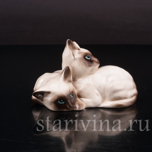 Статуэтка из фарфора Сиамские котята, Royal Doulton, Великобритания, 1931-77гг.
