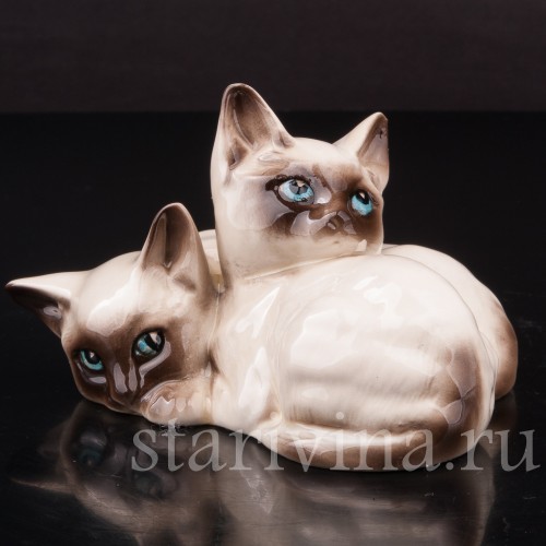 Статуэтка из фарфора Сиамские котята, Royal Doulton, Великобритания, 1931-77гг.