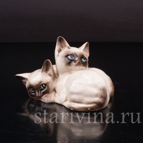 Статуэтка из фарфора Сиамские котята, Royal Doulton, Великобритания, 1931-77гг.