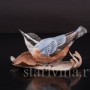 Фигурка птицы из фарфора Красногрудый поползень, Lenox, США, кон. 20 в.