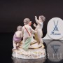 Фарфоровая фигурка Аллегория зимы, путти у огня, миниатюра, Meissen, Германия, сер. 19 - нач. 20 вв.