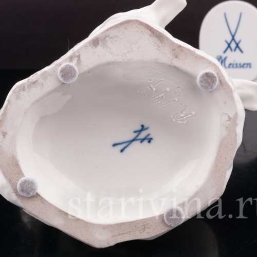 Фарфоровая статуэтка Мальчик и гуси Meissen, Германия, кон. 19  - нач. 20 в..