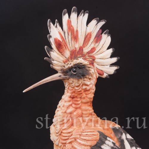 Статуэтка птицы из фарфора Удод, Capodimonte, Италия, сер. 20 в.