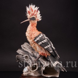 Статуэтка птицы из фарфора Удод, Capodimonte, Италия, сер. 20 в.