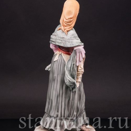 Фарфоровая статуэтка Цыганка, Bruno Merli, Италия, сер. 20 века.