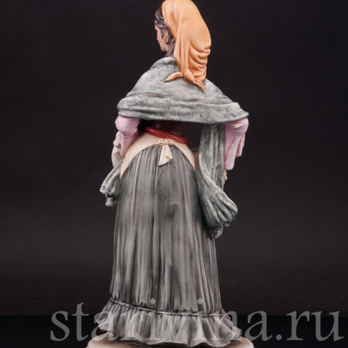 Фарфоровая статуэтка Цыганка, Bruno Merli, Италия, сер. 20 века.