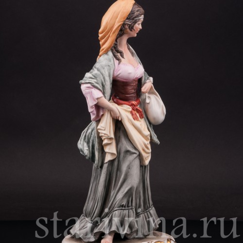 Фарфоровая статуэтка Цыганка, Bruno Merli, Италия, сер. 20 века.