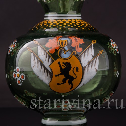 Стеклянный кувшин Стоящий лев, Германия, кон. 19 в.