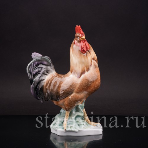 Фарфоровая статуэтка птицы Петух, Herend, Венгрия, вт. пол. 20 века.