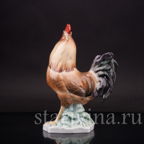 Фарфоровая статуэтка птицы Петух, Herend, Венгрия, вт. пол. 20 века.
