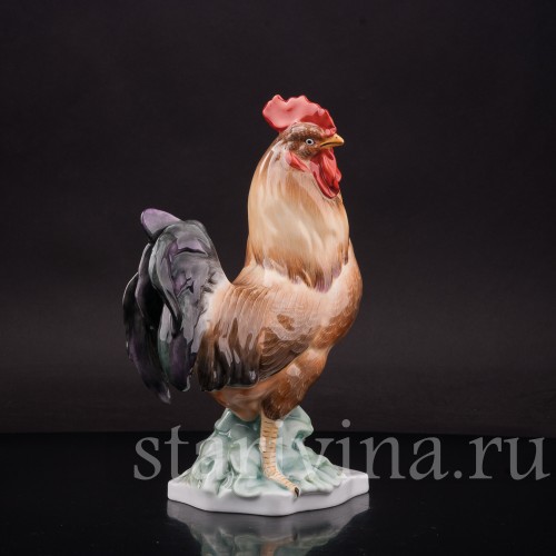 Фарфоровая статуэтка птицы Петух, Herend, Венгрия, вт. пол. 20 века.