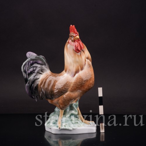 Фарфоровая статуэтка птицы Петух, Herend, Венгрия, вт. пол. 20 века.