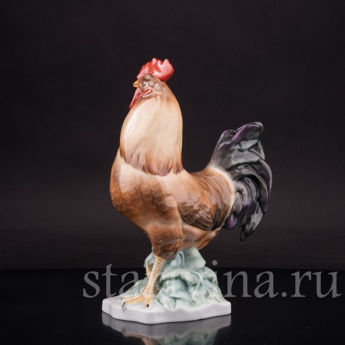 Фарфоровая статуэтка птицы Петух, Herend, Венгрия, вт. пол. 20 века.