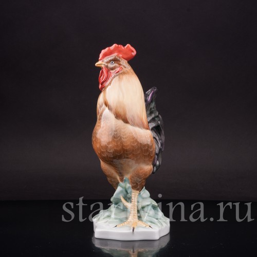Фарфоровая статуэтка птицы Петух, Herend, Венгрия, вт. пол. 20 века.