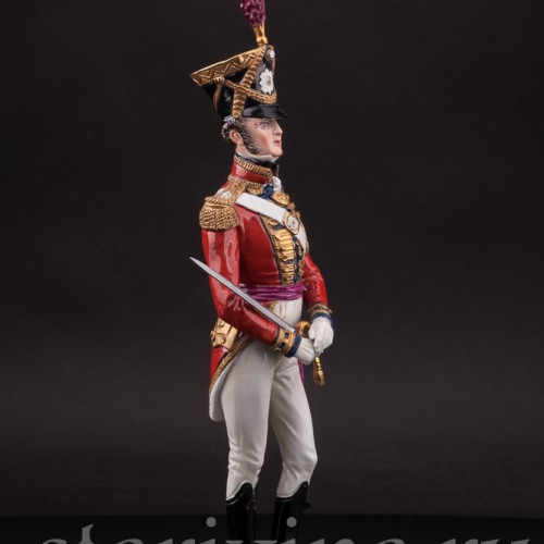 Фарфоровая статуэтка Офицер королевской гвардии, 1822 г, Дрезден, Германия, перв. пол. 20 в.