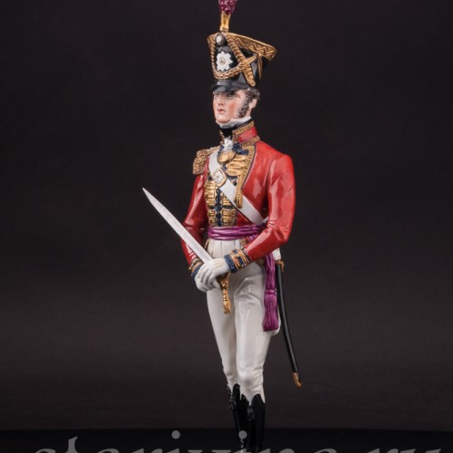 Фарфоровая статуэтка Офицер королевской гвардии, 1822 г, Дрезден, Германия, перв. пол. 20 в.