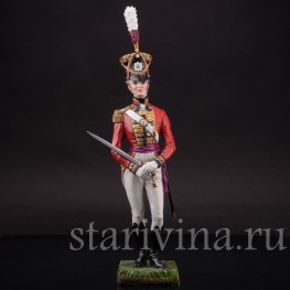 Фарфоровая статуэтка Офицер королевской гвардии, 1822 г, Дрезден, Германия, перв. пол. 20 в.