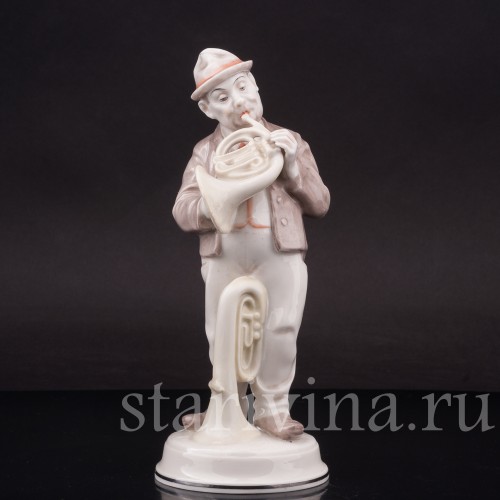 Фигурка из фарфора Музыкант-валторнист Rosenthal, Германия, 1945-49 гг.