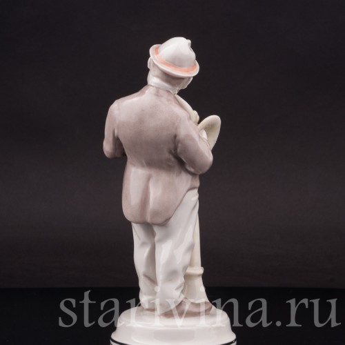 Фигурка из фарфора Музыкант-валторнист Rosenthal, Германия, 1945-49 гг.
