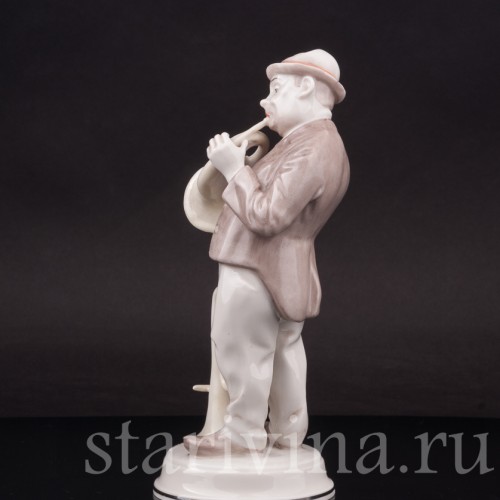 Фигурка из фарфора Музыкант-валторнист Rosenthal, Германия, 1945-49 гг.