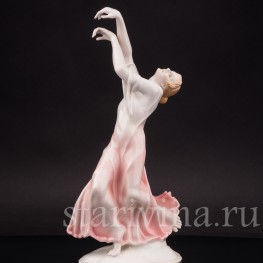Фарфоровая статуэтка балерины Айседора Дункан, Karl Ens, Германия, 1920-30 гг.