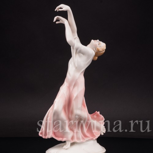 Фарфоровая статуэтка балерины Айседора Дункан, Karl Ens, Германия, 1920-30 гг.