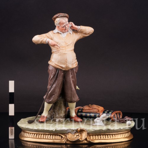 Фарфоровая композиция Дилемма гольфиста, Bruno Merli, Италия, сер. 20 в.