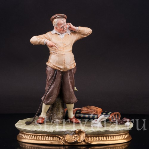 Фарфоровая композиция Дилемма гольфиста, Bruno Merli, Италия, сер. 20 в.