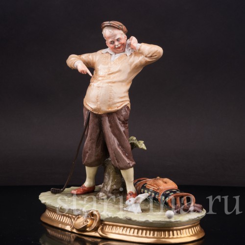 Фарфоровая композиция Дилемма гольфиста, Bruno Merli, Италия, сер. 20 в.