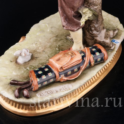 Фарфоровая композиция Дилемма гольфиста, Bruno Merli, Италия, сер. 20 в.