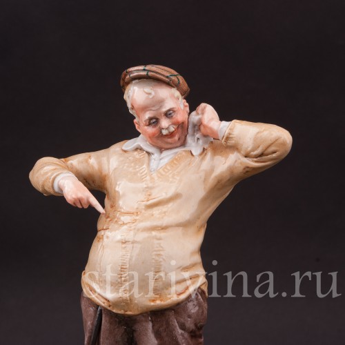 Фарфоровая композиция Дилемма гольфиста, Bruno Merli, Италия, сер. 20 в.