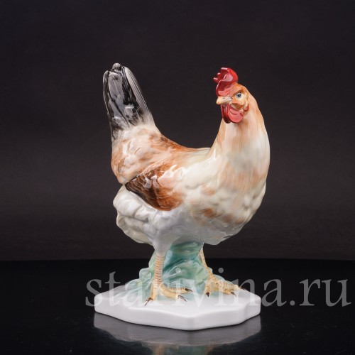Фигурка птицы из фарфора Курица Herend, Венгрия, вт. пол. 20 века.