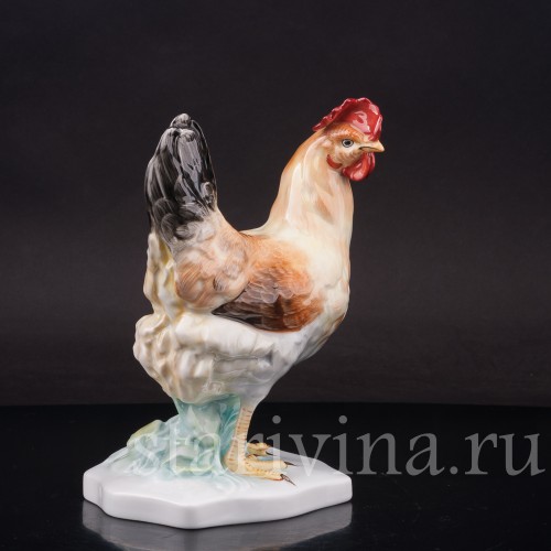Фигурка птицы из фарфора Курица Herend, Венгрия, вт. пол. 20 века.