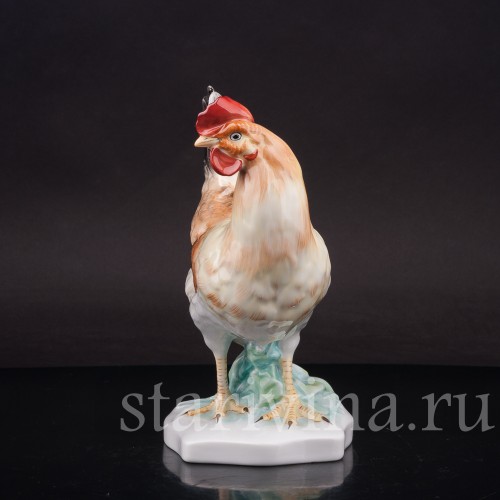 Фигурка птицы из фарфора Курица Herend, Венгрия, вт. пол. 20 века.