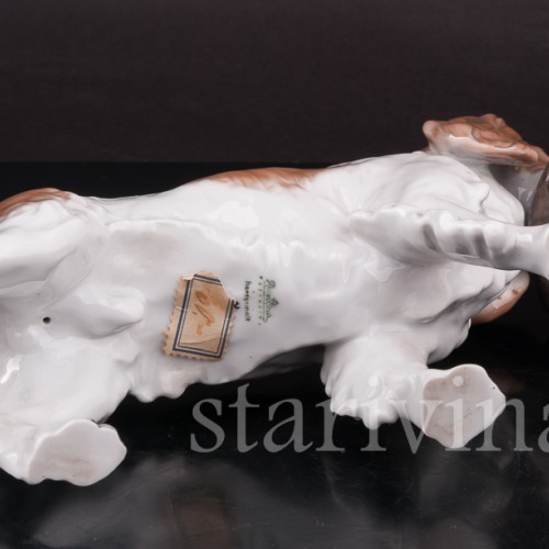 Фарфоровая статуэтка собаки Спаниель с селезнем, Rosenthal, Германия, 1950-60 гг.