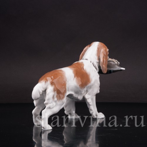 Фарфоровая статуэтка собаки Спаниель с селезнем, Rosenthal, Германия, 1950-60 гг.