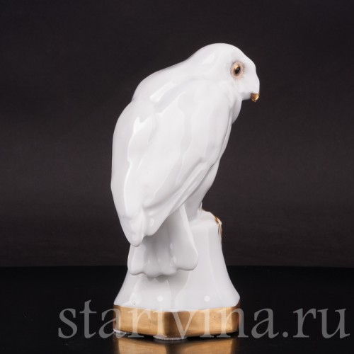 Фарфоровая статуэтка птицы Белая сова, Hutschenreuther, Германия, нач. 20 в.