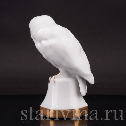 Фарфоровая статуэтка птицы Белая сова, Hutschenreuther, Германия, нач. 20 в.