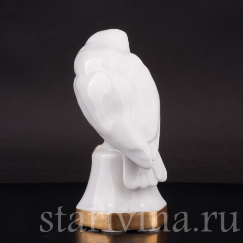 Фарфоровая статуэтка птицы Белая сова, Hutschenreuther, Германия, нач. 20 в.