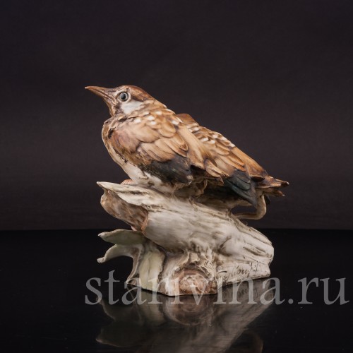 Фигурка птиц из фарфора Птенцы чёрного дрозда Tay, Италия, сер. 20 века.