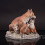 Фигурка из фарфора Лиса с лисятами, Boehm, Англия, кон. 20 в.