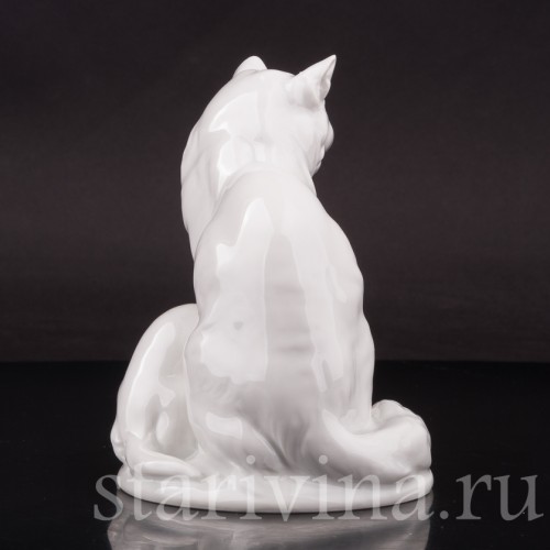 Фарфоровая статуэтка Кошка с котятами, Rosenthal, Германия, 1935 год.