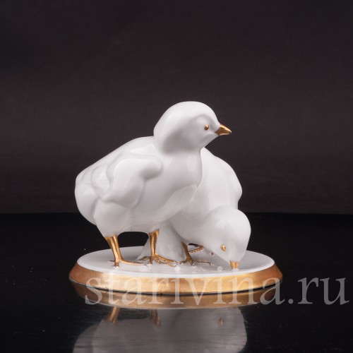 Статуэтка из фарфора Два цыплёнка, Hutschenreuther, Германия, 1917 -20 гг.