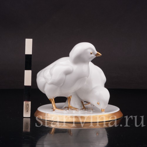 Статуэтка из фарфора Два цыплёнка, Hutschenreuther, Германия, 1917 -20 гг.