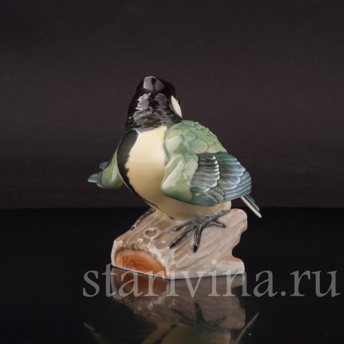 Фарфоровая фигурка птицы Птенец синицы, Hutschenreuther, Германия.