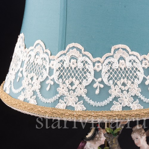 Фарфоровая лампа Влюбленная пара, Sitzendorf, Германия, сер. 20 века.